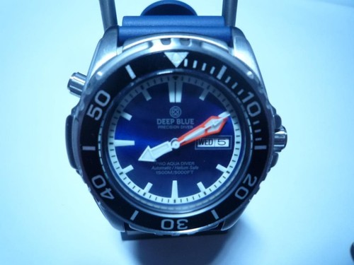 Deep blue diver - diver, automatikuhr