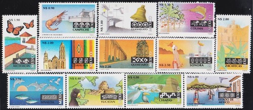 México 1474 1993 serie - méxico, 1474/85