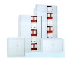 Rollladenschrank 4OH, Stahl, 180x100x40cm, Farbe Grau/Grau, SDC.1810 (100230)