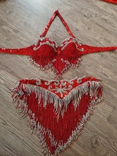 Bauchtanzkostüm In Rot Gr.38