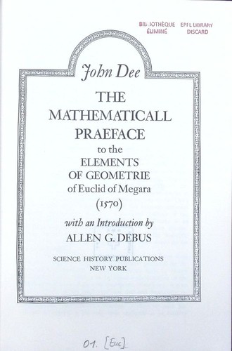 The mathematicall praeface - , to