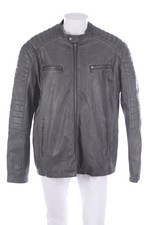 SECONDHAND Kunstleder-Jacke 3XL grau