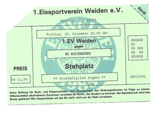 Eishockey eintrittskarte - eintrittskarte,