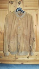 weiche Herrenlederjacke, Gr. 52, hellbraun, Länge 75 cm, Marke carlo comberti