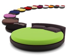 Spannbettlaken Rund 245cm Spanntuch fürs Wasserbett 190g/m² Moon Line Silver