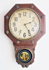 Antike Seth Thomas OFFICE No.2 Standuhr 1860er-70er Jahre Meiji Japan 12" Zif...
