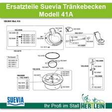 Ersatzteile SUEVIA Tränkebecken Modell 41A 100.0041