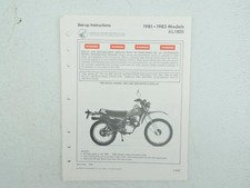 1981-1983 Honda XL185S Enduro