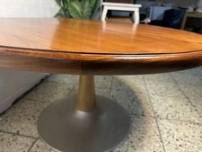 Esstisch Vintage Teak Couchtisch Tulpenfuß 100cm massiv Tulip Coffee Table 60er