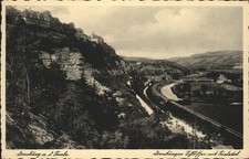 Dornburg Saale Blick ins Saaletal mit den drei Schlöss