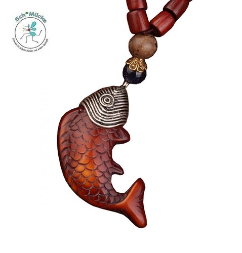 Anhänger fisch nepal art - anhänger, nepal-art