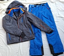 skianzug Herren blau grau