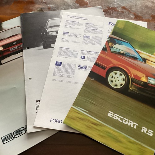 Werbemittel von ford escort - werbemittel,