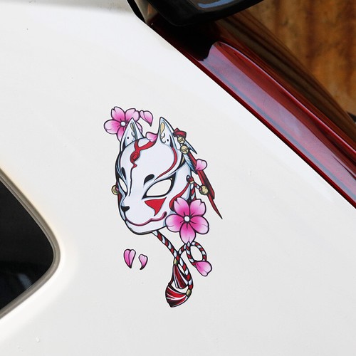Auto aufkleber fuchs maske - aufkleber-,
