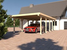 Carport Flachdach 400 x 800 cm