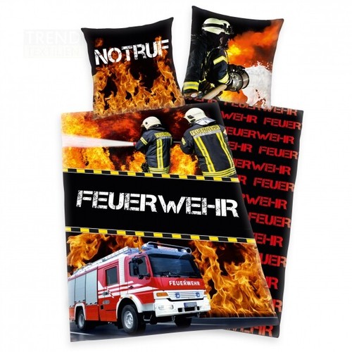 Feuerwehr notruf bettwäsche - feuerwehr,