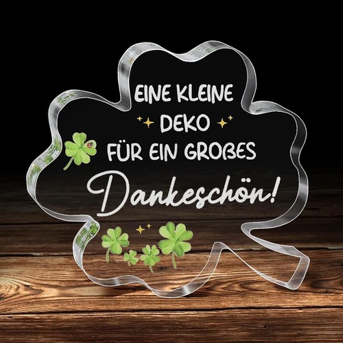 Acryl glücksklee geschenk - acryl,