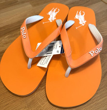 Polo Ralph Lauren, Flip Flop Bolt Sandale, Zehentrenner Gr. 42, ?orange Neu