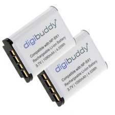 2 x Premium-Akku für Sony DSC-HX60, DSC-HX60V, DSC-HX400, DSC-HX400V - NP-BX1