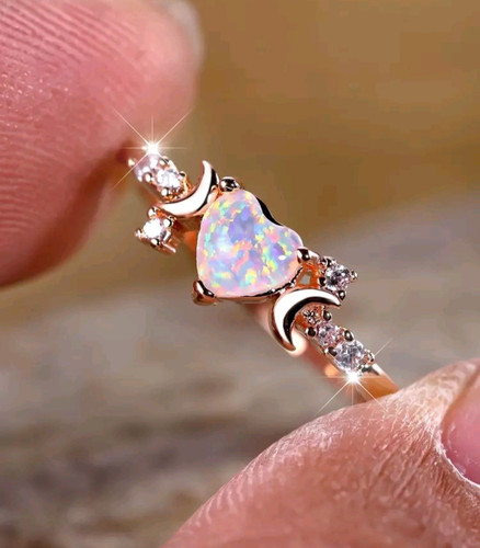 Ring kupfer roségold opal - ring,