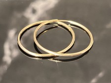 Damen Ohrringe Creolen 30mm