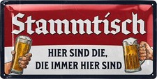 Stammtisch schild blechschild - stammtisch,