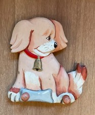 Hund Wandgarderobe aus Holz - Haken - Kleider - Garderobenhaken