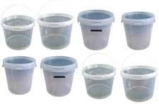 Eimer mit Deckel 5 10 20 25 30 Leereimer Hobbock lebensmittelecht Transparent