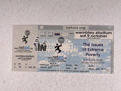 David bowie komplett ticket - david,