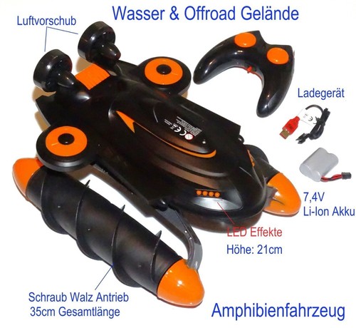 Amphibienfahrzeug land - rc,
