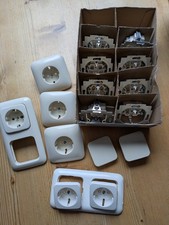 Busch Jäger cremeweiß SCHALTER - Wippen , STECKDOSE