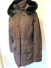 W!    Wellensteyn Damen Winter-Jacke-Mantel, Eternity, Gr. M, Schwarz-Braun