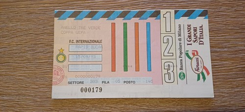 Ticket 1993 internazionale - 1993, vs
