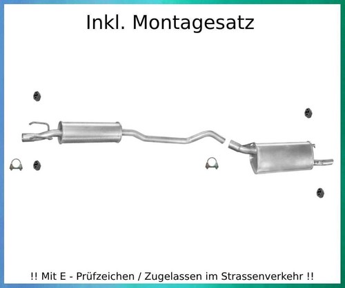 Auspuffanlage für opel corsa - für,