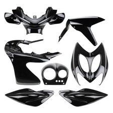 Verkleidungsset schwarz glanz 7-tlg. für Yamaha Aerox MBK Nitro 50 Kit Set