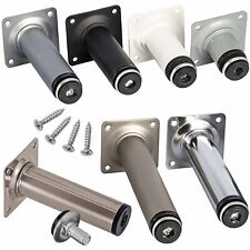 4 x Möbelfüße Sofafuß Sockelfüße Möbelfuß Metall Stützfuß Höhenverstellbar Bein