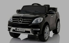 Kinder-Elektroauto Mercedes-Benz ML 350, Elektrofahrzeug schwarz, original 