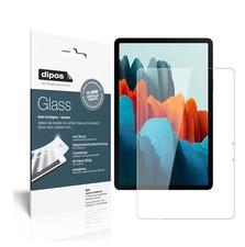 2x Schutzfolie für Samsung Galaxy Tab S7 LTE - Anti-Shock 9H Folie dipos Glass