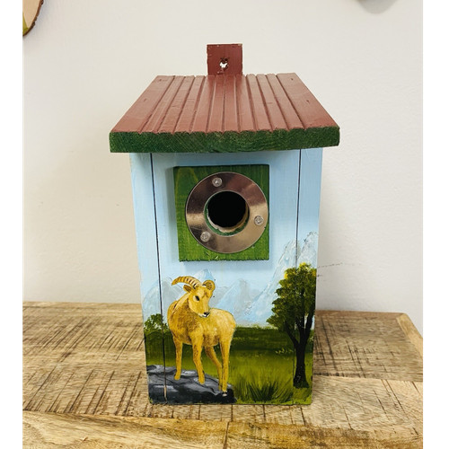 Handbemalter nistkasten aus - handbemalter,