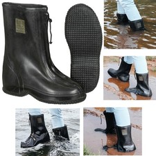 Orig. Bundeswehr Wasserdichte Überschuhe Bw Nässeschutz Stiefel Regenüberschuhe
