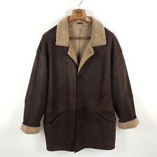 Milestone Lammfelljacke Herren Gr 56 Braun Lederjacke Winterjacke Jacke