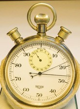 Orig. Ed Heuer Biel Stoppuhr Schaltnocken Rattrapante ca. 1960 Chronograph