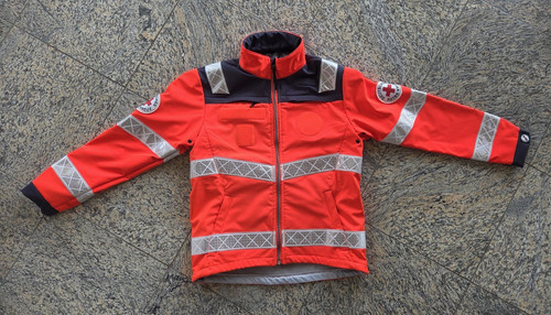 Drk einsatzjacke rot mit - drk,