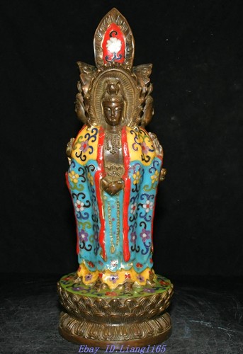 Bronze cloisonne enamel - 15.7'',