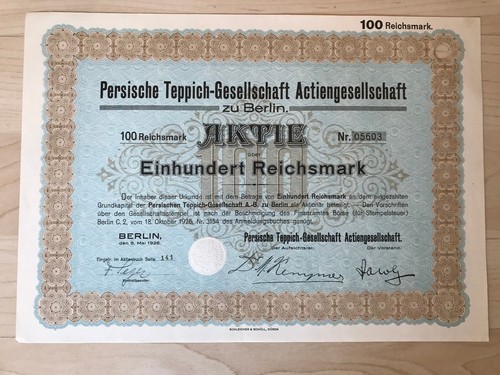 Aktie der persische - aktie,