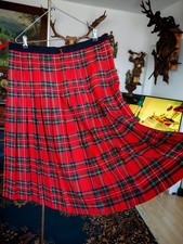 Damen Faltenrock 42 Wolle