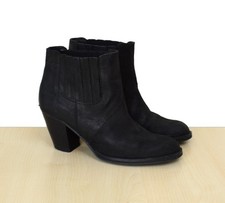 schöne Bronx Stiefeletten Gr. 39 Chelsea Style High Heel Blockabsatz