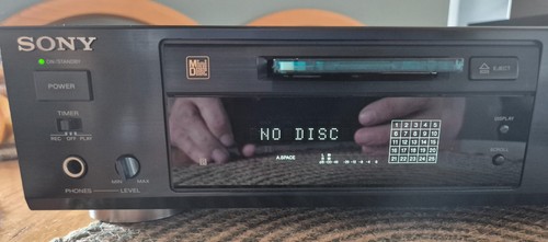 Sony mds 302 black good - mds-302,