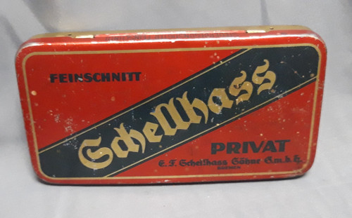 Alte blechdose schellhass - blechdose,