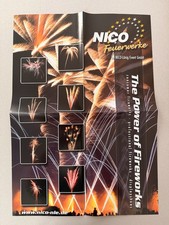 NICO Feuerwerk Plakat Vintage